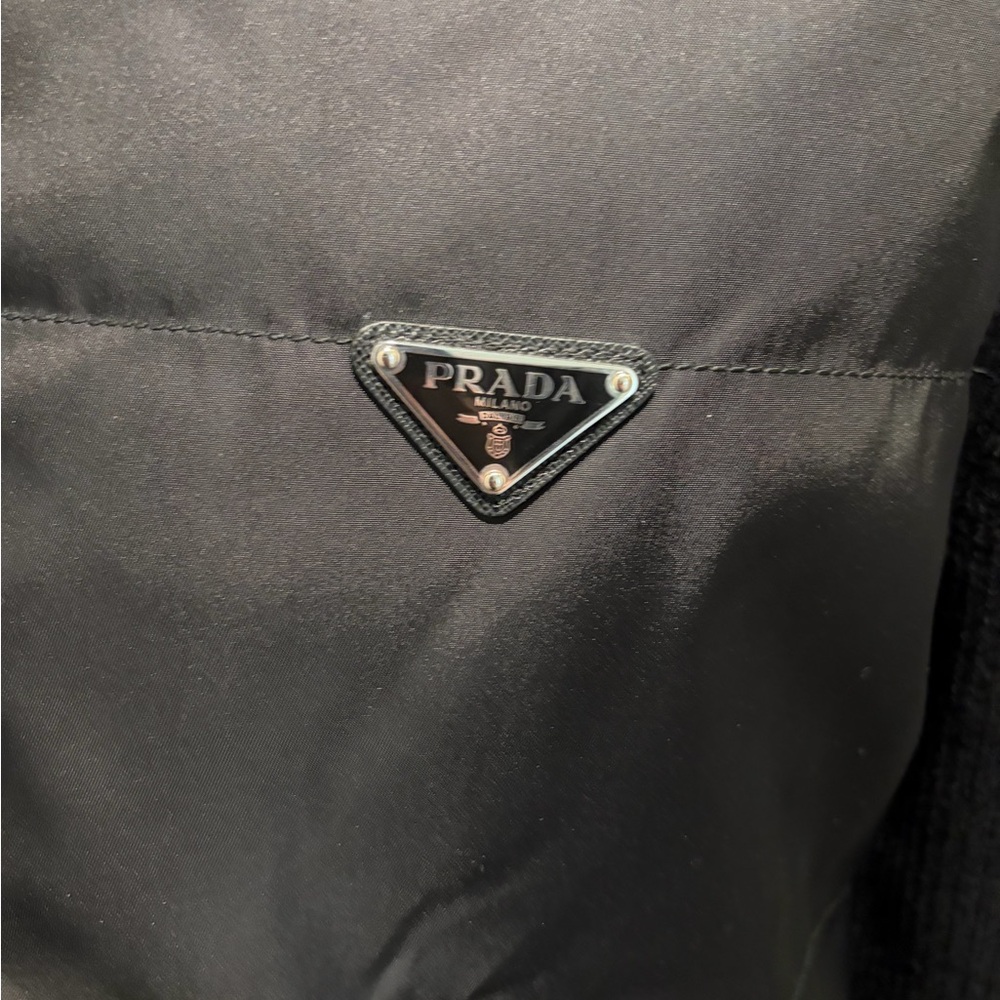 Authentic Prada Mens Black Puffer Sweater Jacket - NWT - Picture 4 of 11